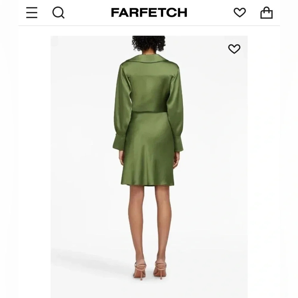 Simkhai Talit‎ draped dress, Size 8, Green, Like New Condition, Sold Out $540 - Picture 2 of 11